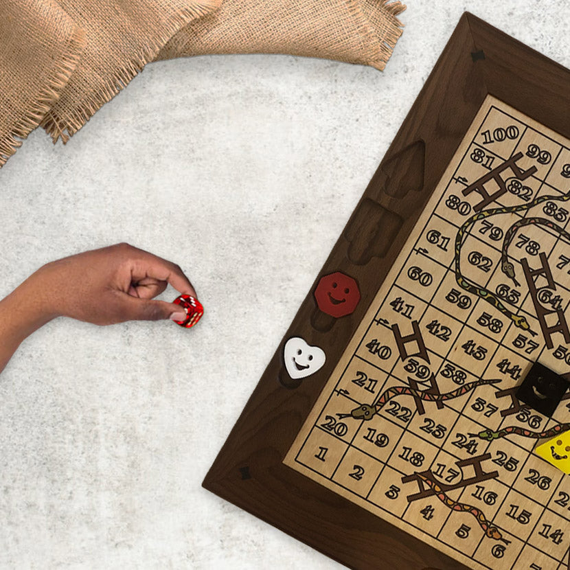 Wooden snakes and shop ladders