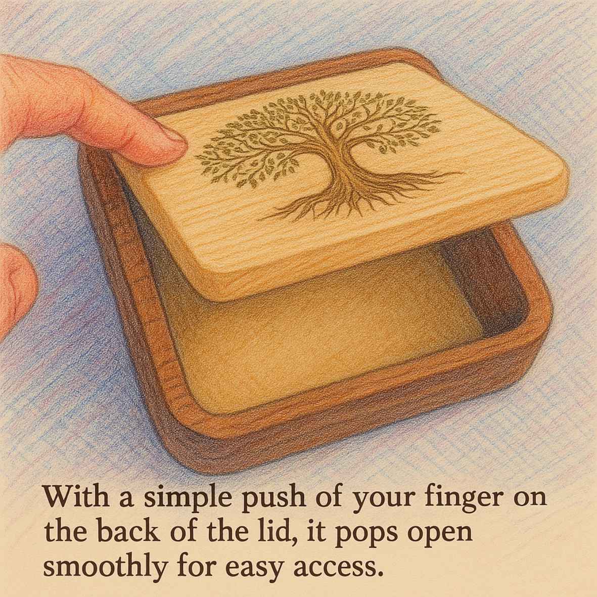 Flip Top Box (4 1/2 x 4 1/2 inches)