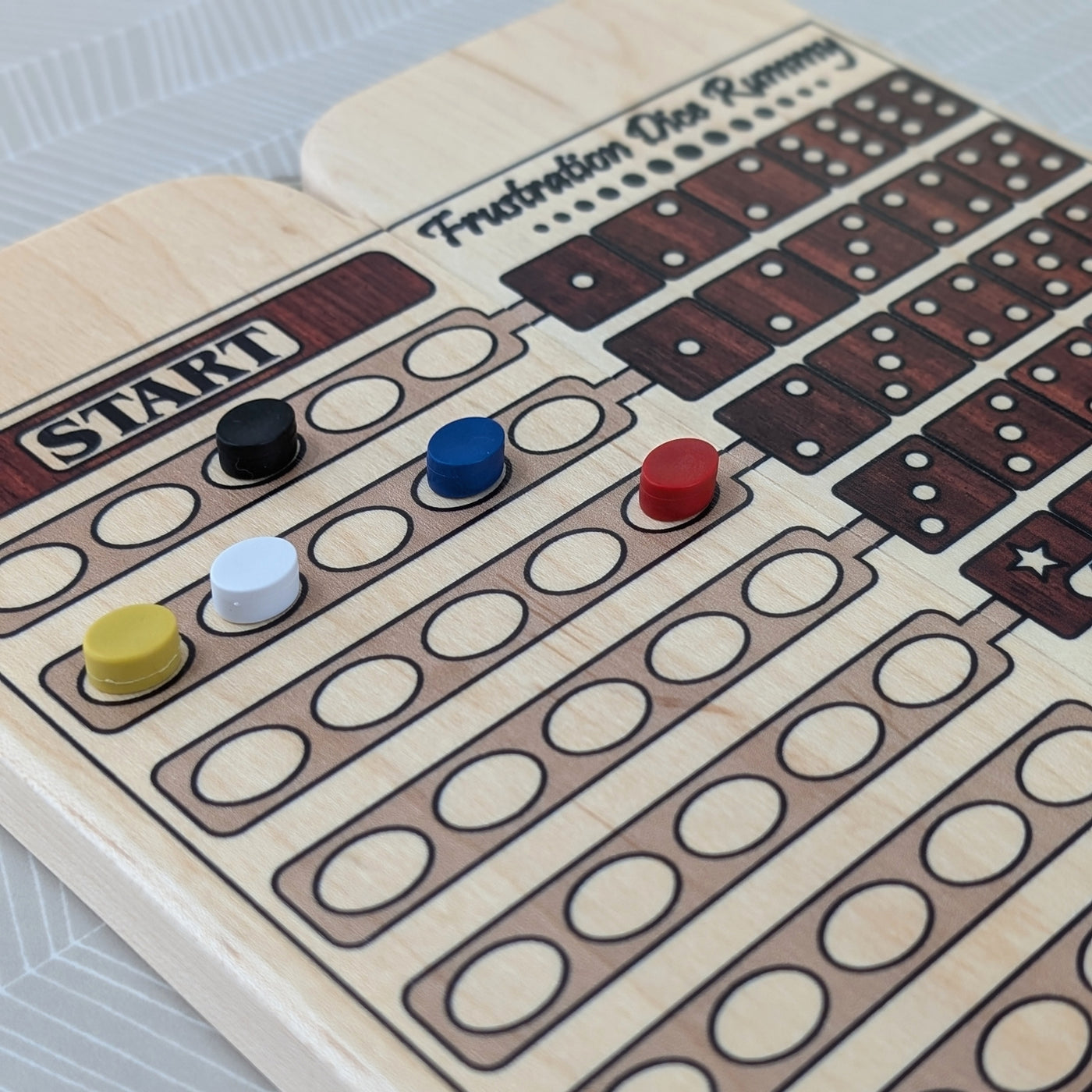 Travel Frustration Rummy (Dice and Cards)